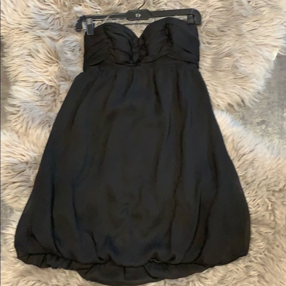 Guess! Nwt! Black strapless flare dress
